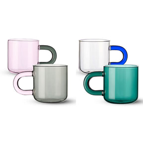 Bundle Chroma Set of 4 Glass Mugs