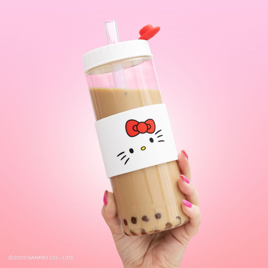 Everyday Delights Hello Kitty Ribbon Tumbler with Cover & Straw 480ml